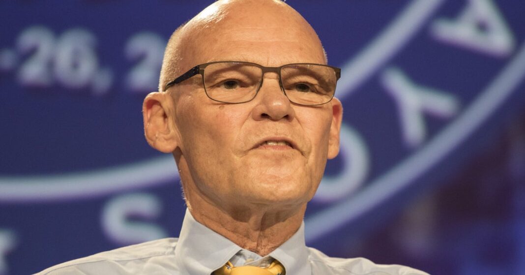 james-carville-sugere-que-ele-endossaria-este-democrata-em-2028,-se-eles-prenderem-a-indicacao