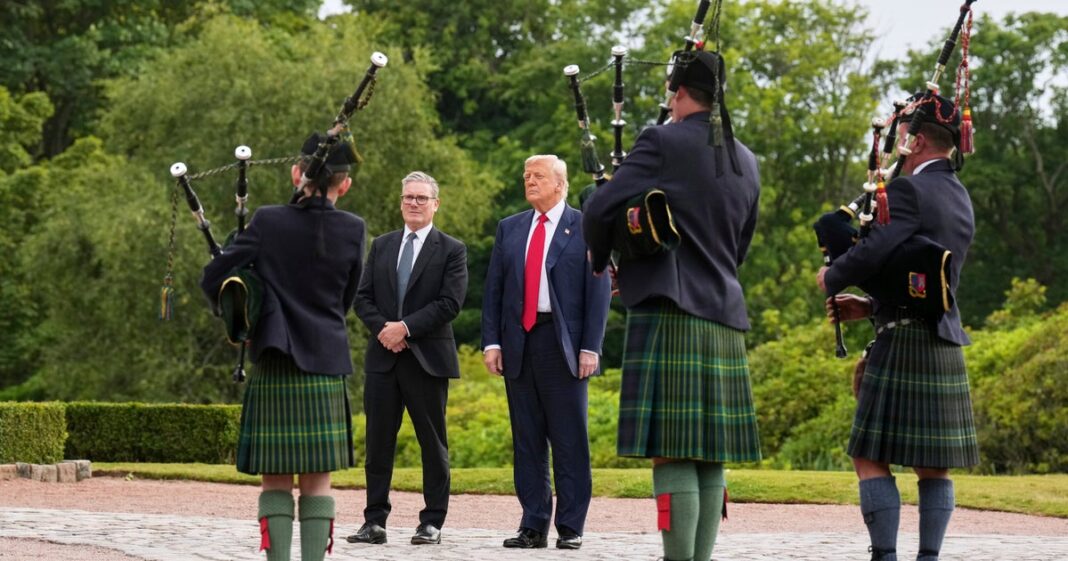trump-limita-sua-visita-escocesa-ao-abrir-um-novo-campo-de-golfe