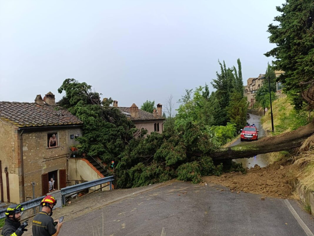 clima-ruim,-arvores-desmoronadas-e-inundacoes-em-san-gimignano